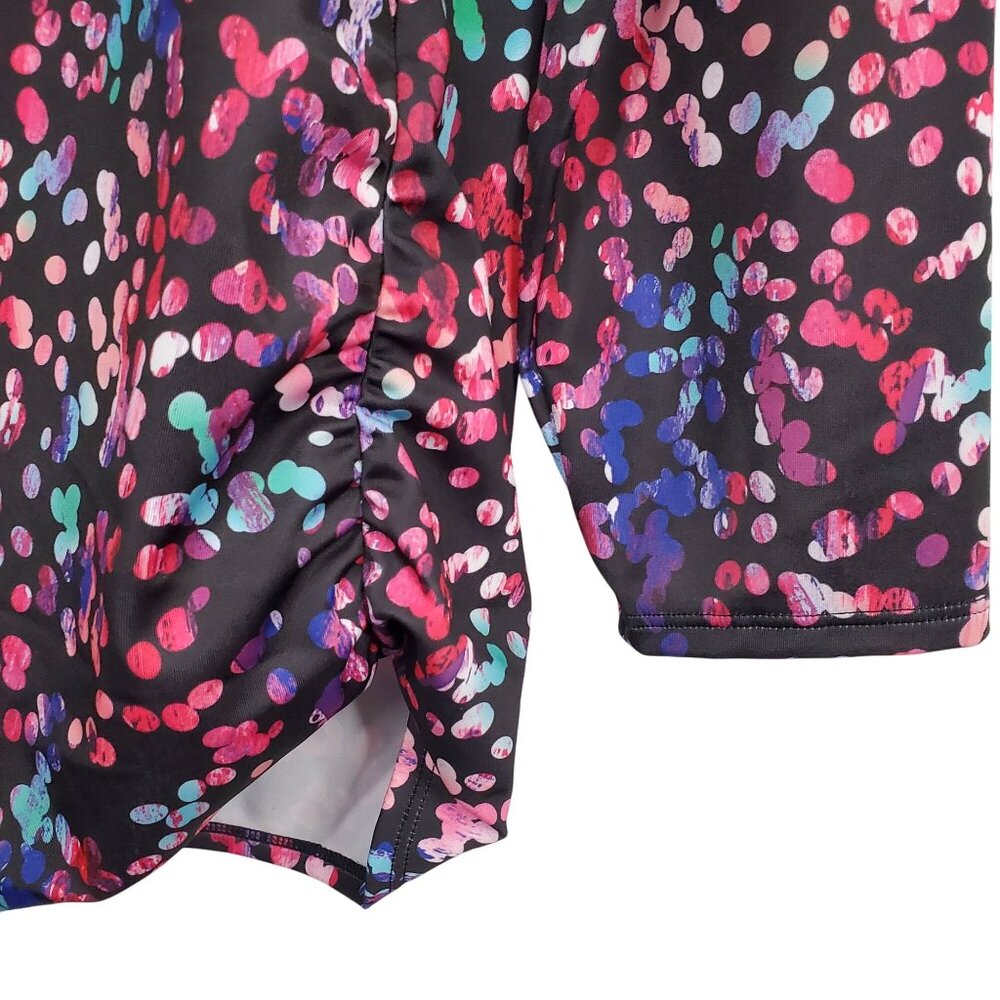 Swim365 NWT Women Plus Sz 18 Swim Tee Built In Bra Side Ruched Split Neck UPF50 - Picture 9 of 14